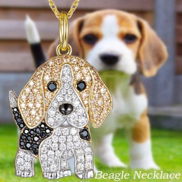 Jewelry - Beagle Rhinestone Necklace‎